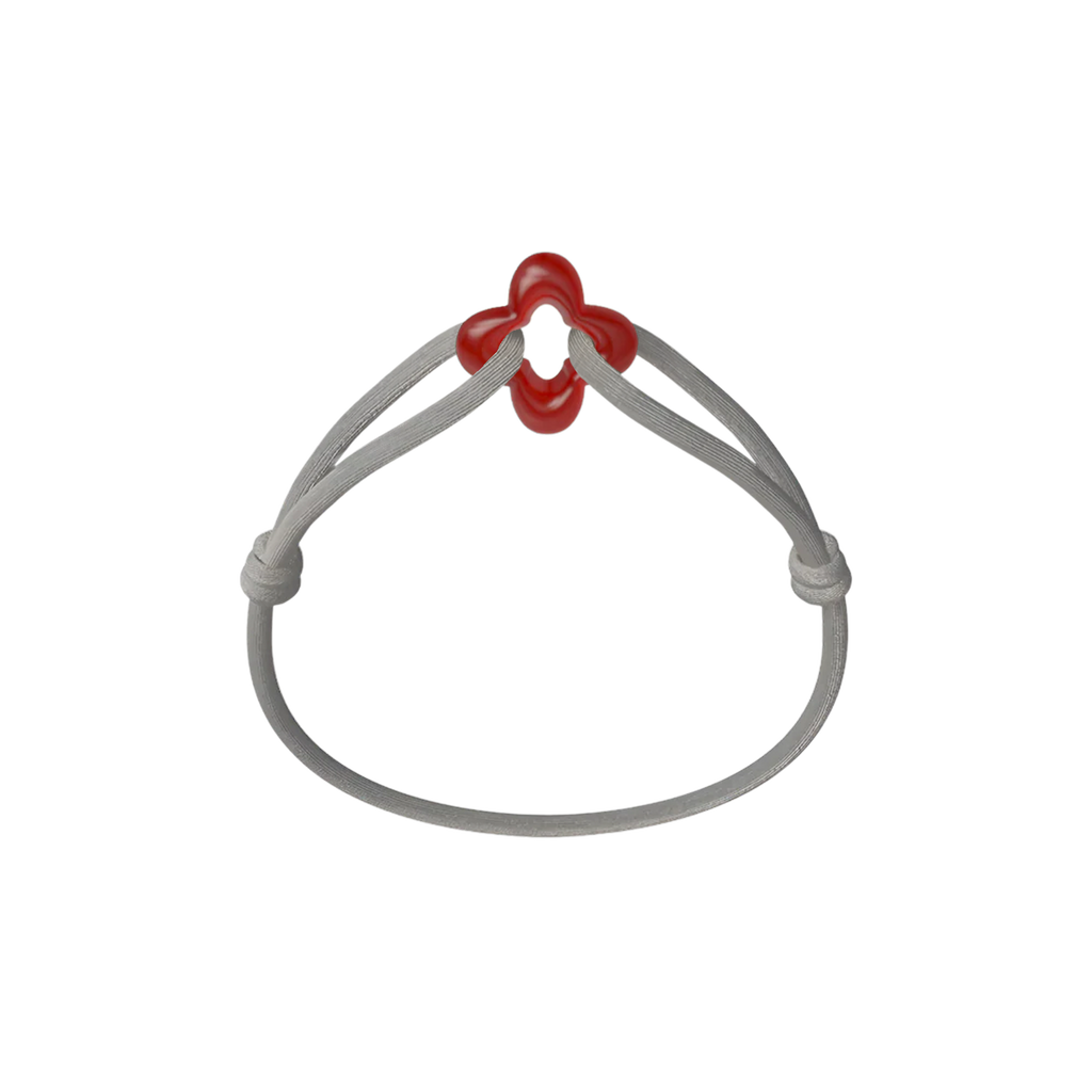 Red Clover Cord Bracelet