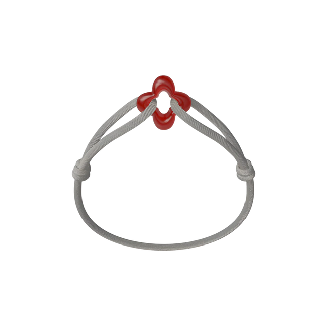 Red Clover Cord Bracelet