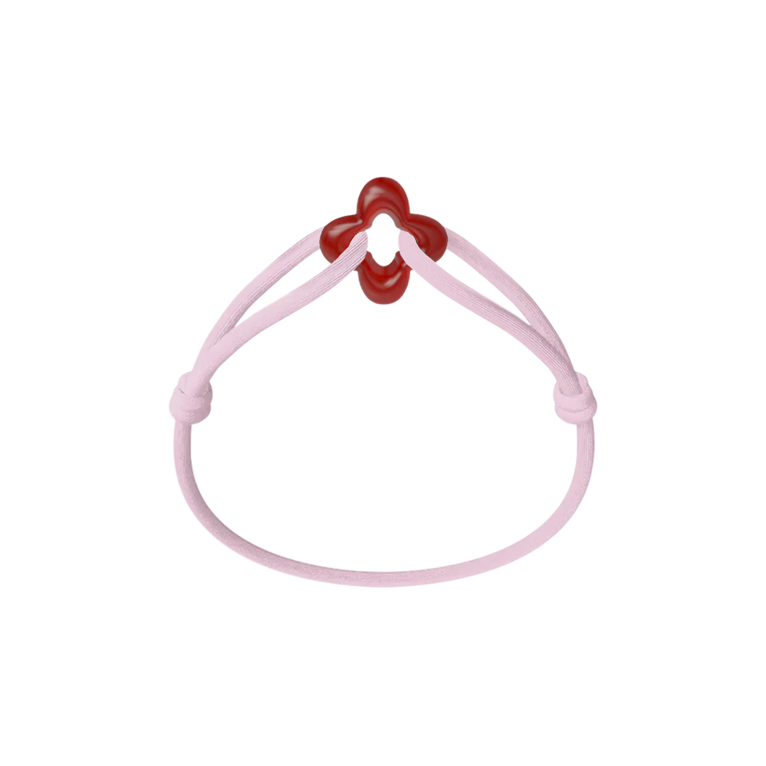 Red Clover Cord Bracelet