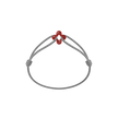 Mini Red Clover Cord Bracelet