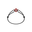 Mini Red Clover Cord Bracelet