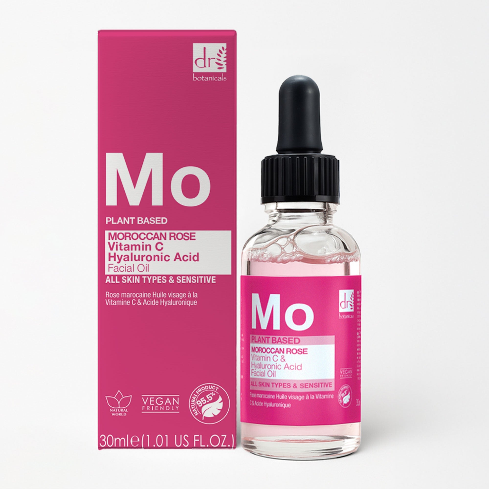 Moroccan Rose Facial Oil with Hyaluronic Acid & Vitamin C