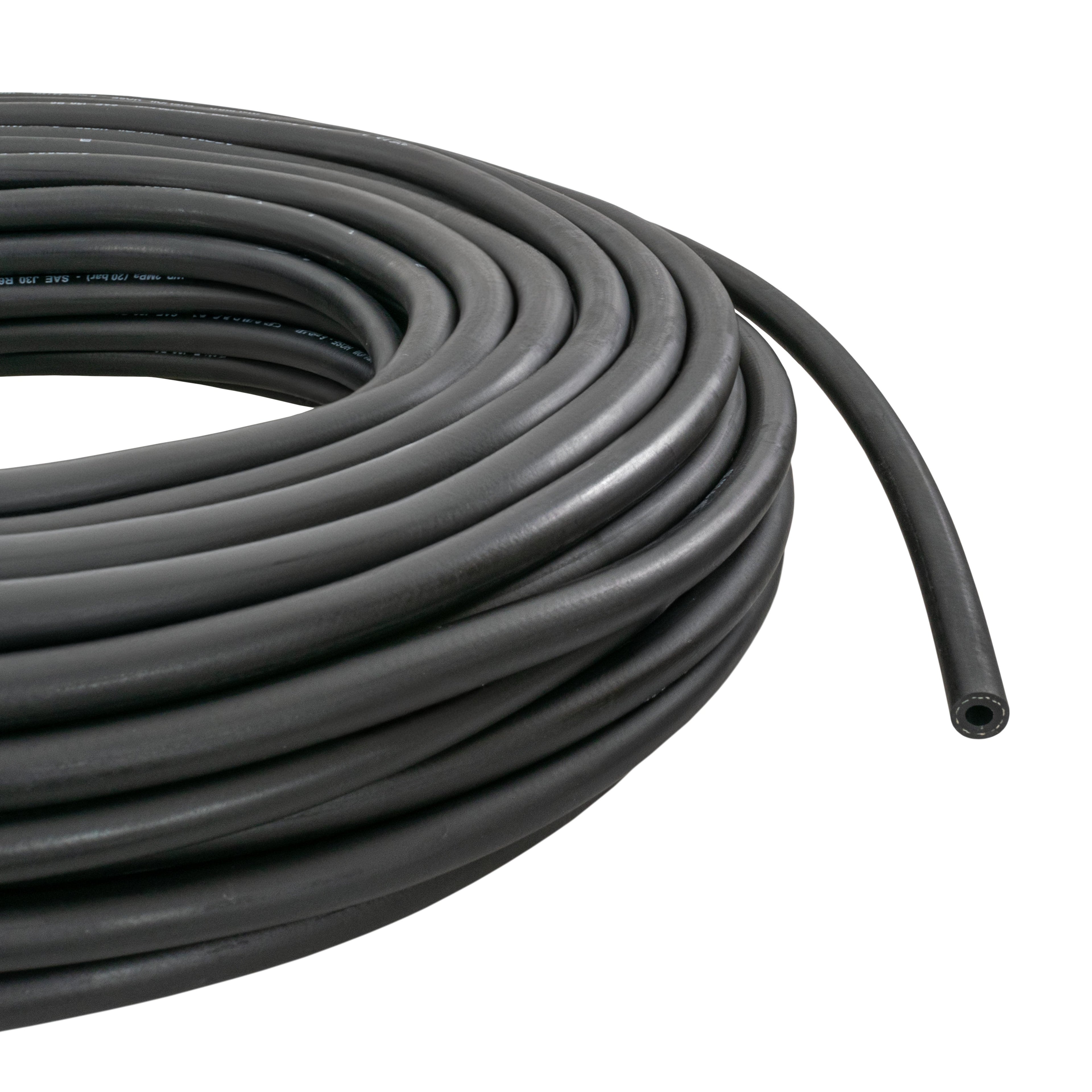 Rubber 4mm Braided Fuel, Oil Hose SAE J30 R6