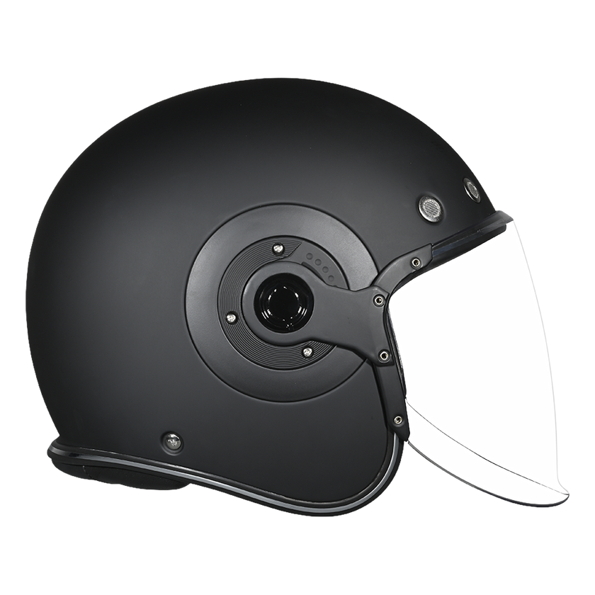 D.O.T. & ECE Daytona Retro Jet- Dull Black