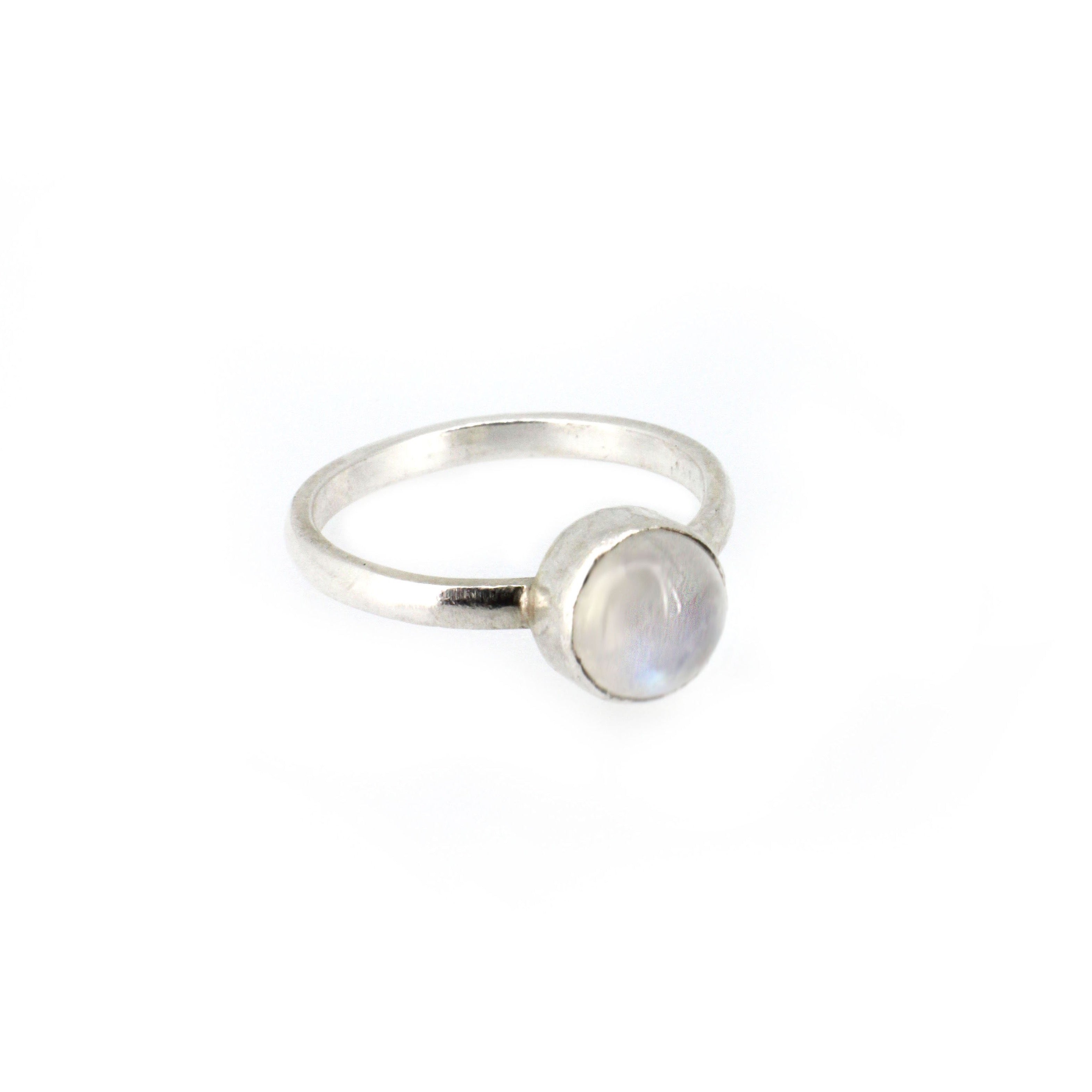 Rainbow Moonstone Ring