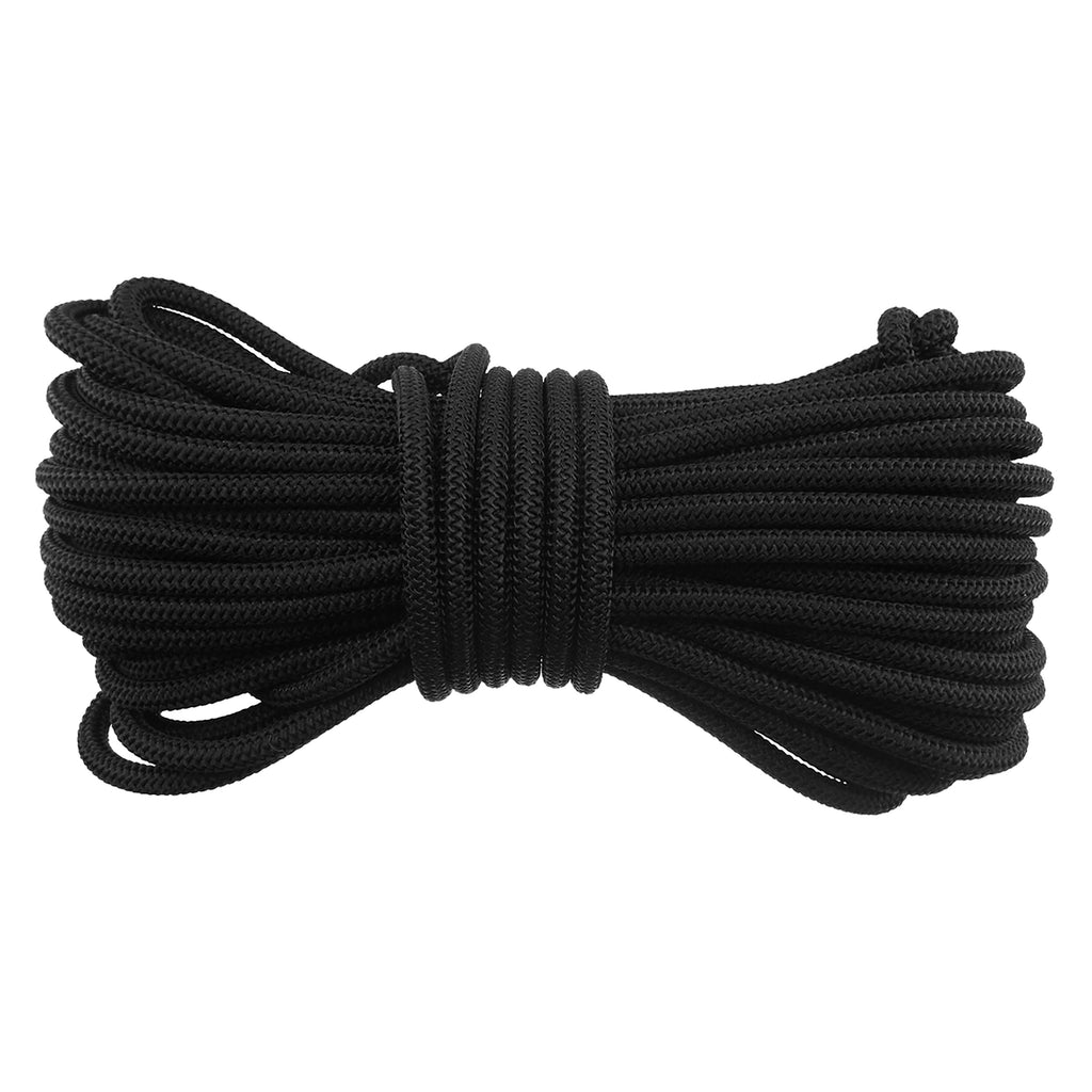 Black/Silver L-Grade Tarpaulin with 10 Metres of 8mm Bungee Rope