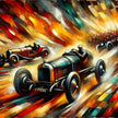 Race of Flames Canvas