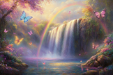 Rainbow Falls Wonderland Canvas