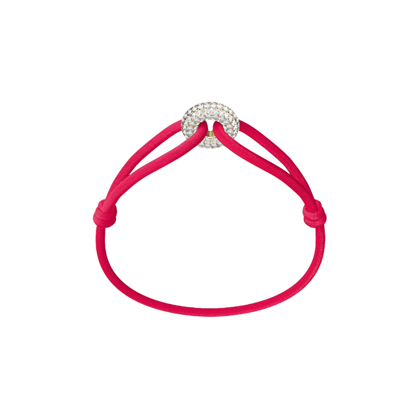 Goldener Soho Pavé Kordelarmband