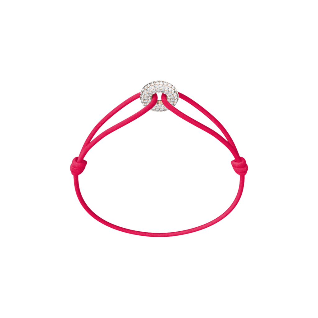 Mini Rose Soho Pavé Cord Bracelet