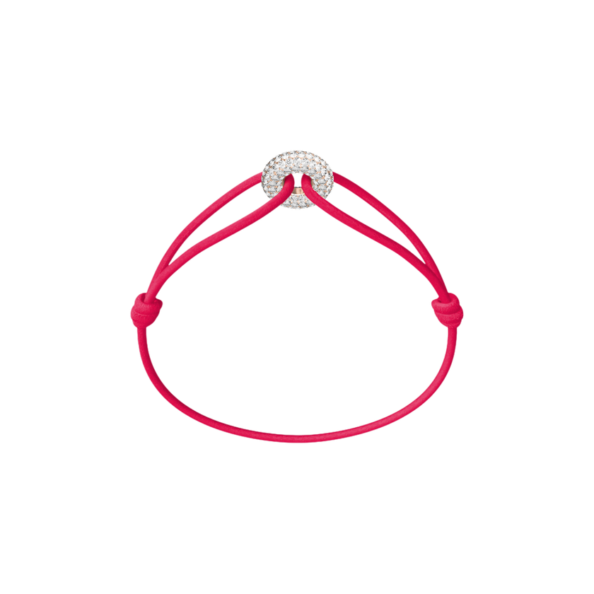 Mini Rose Soho Pavé Cord Bracelet