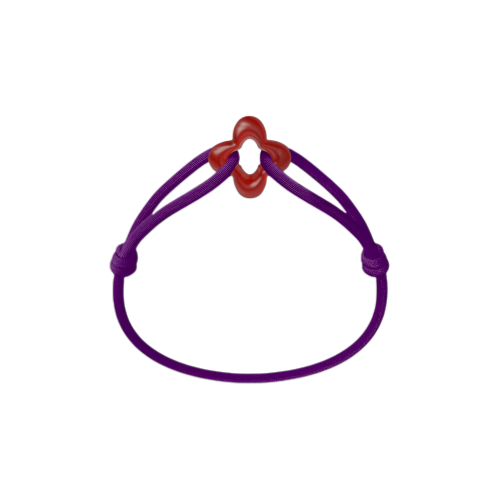 Red Clover Cord Bracelet