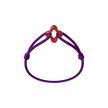 Red Clover Cord Bracelet