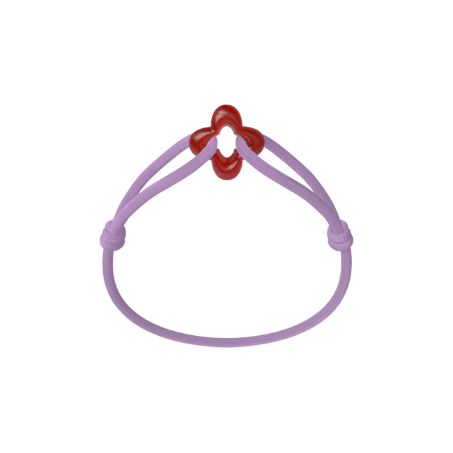 Red Clover Cord Bracelet