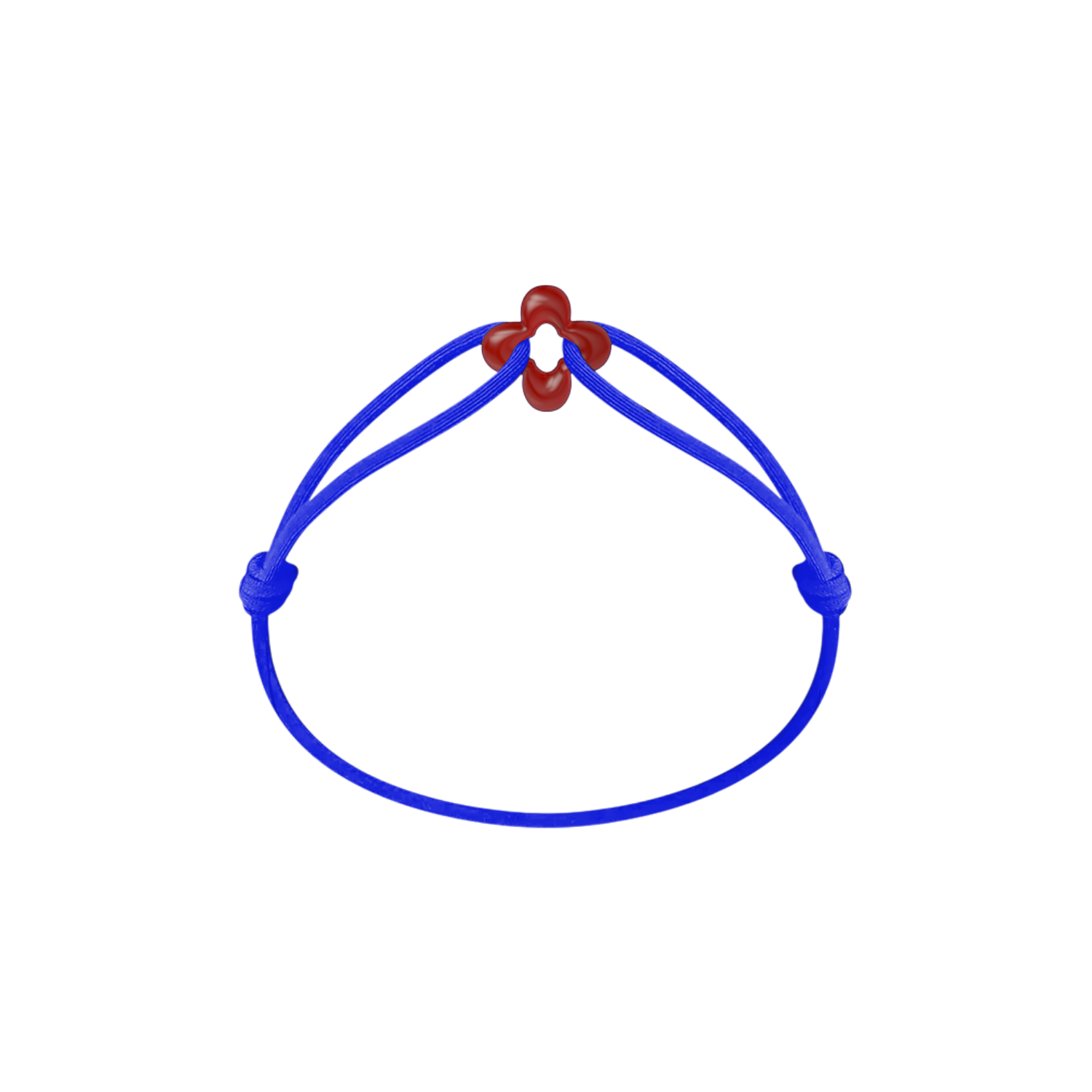Mini Red Clover Cord Bracelet