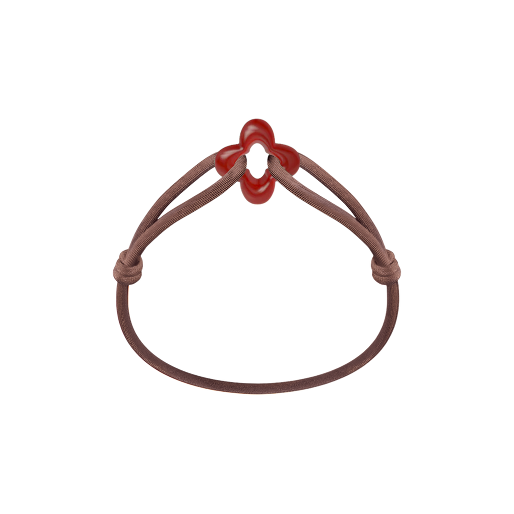 Red Clover Cord Bracelet