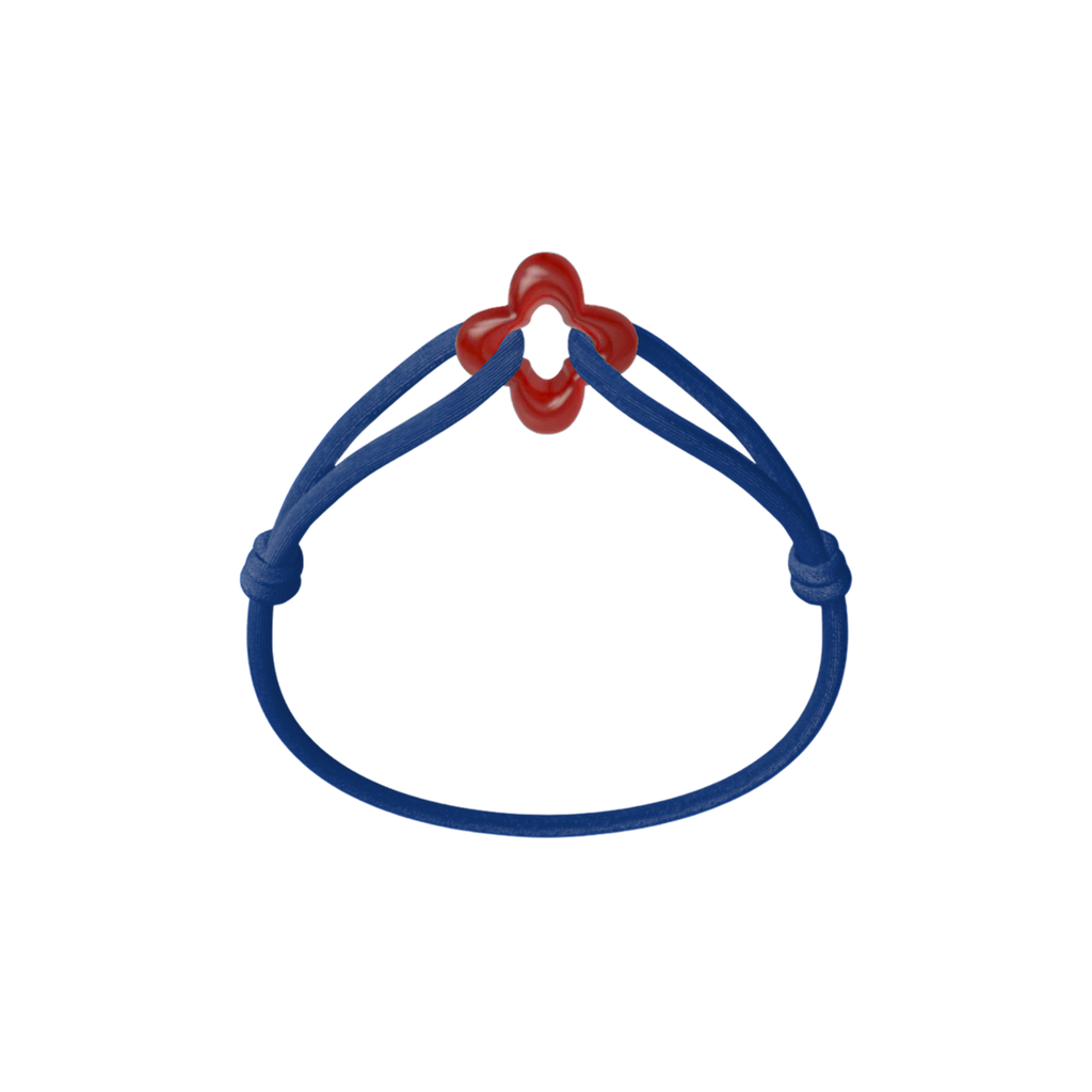 Red Clover Cord Bracelet