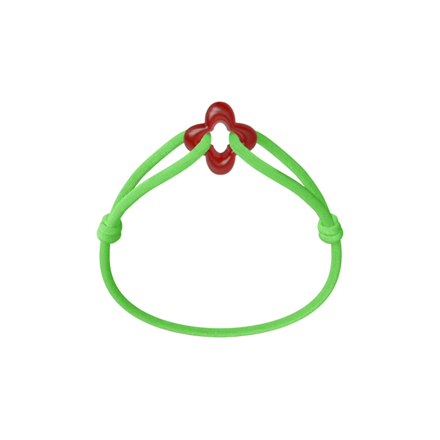 Red Clover Cord Bracelet