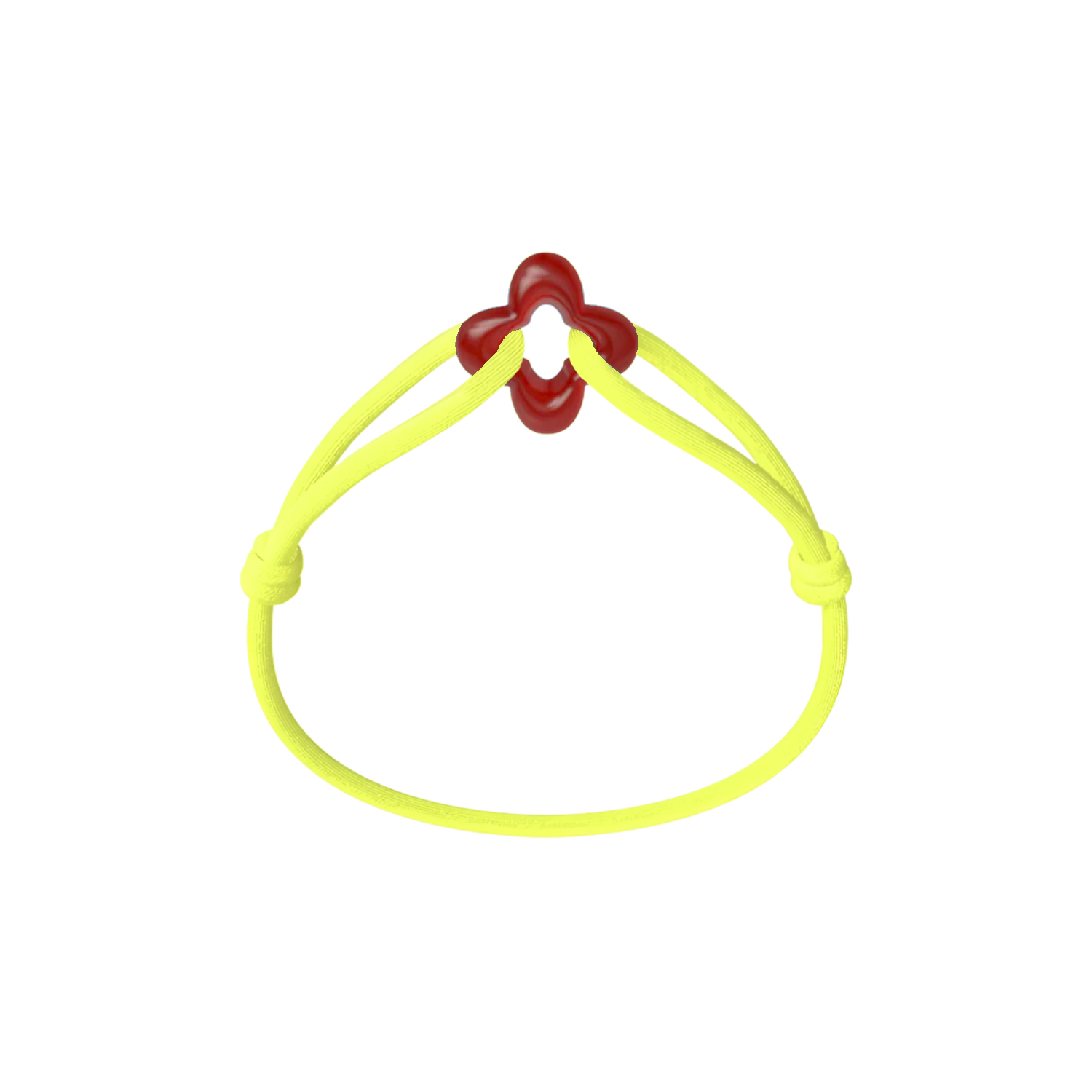 Red Clover Cord Bracelet