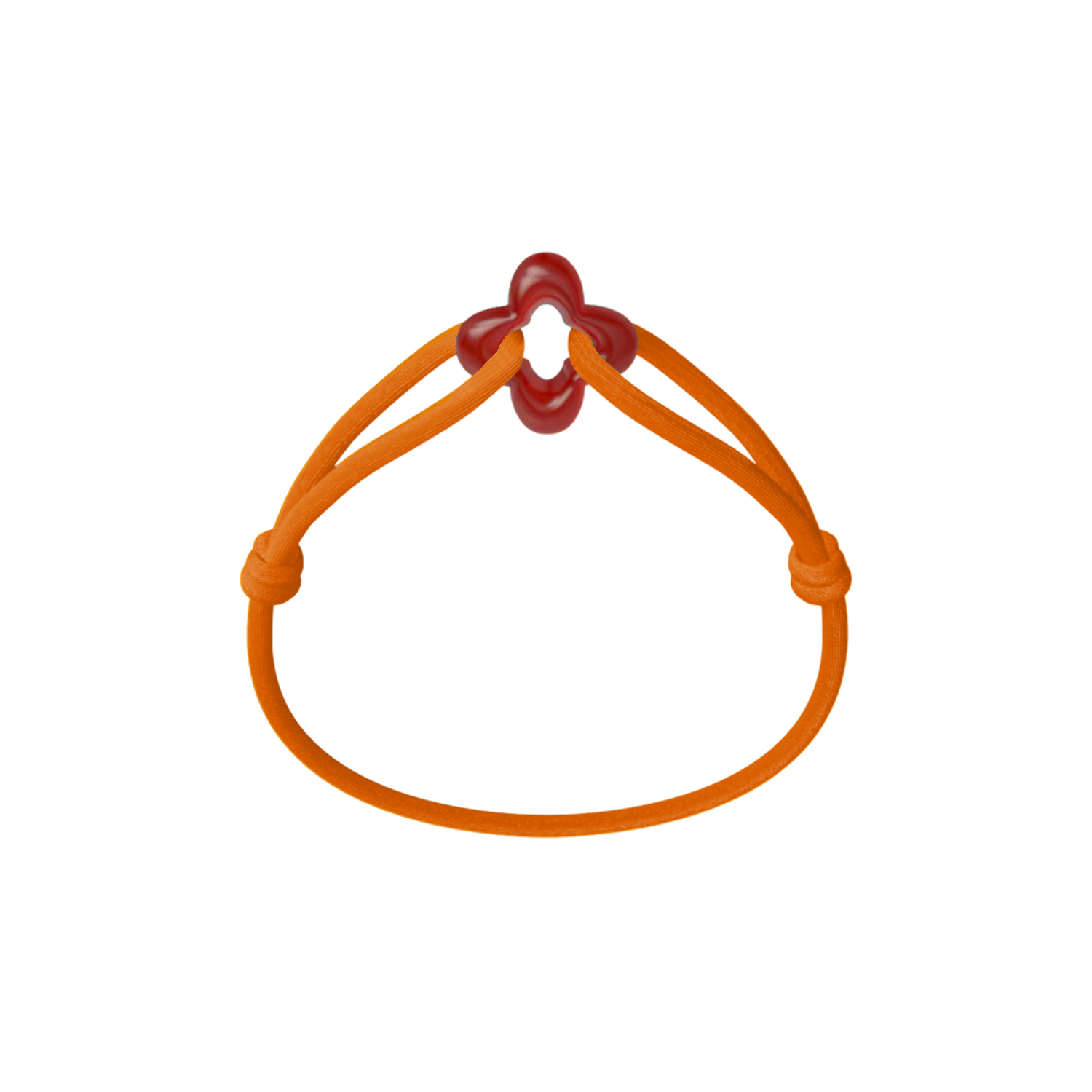 Red Clover Cord Bracelet