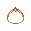 Red Clover Cord Bracelet