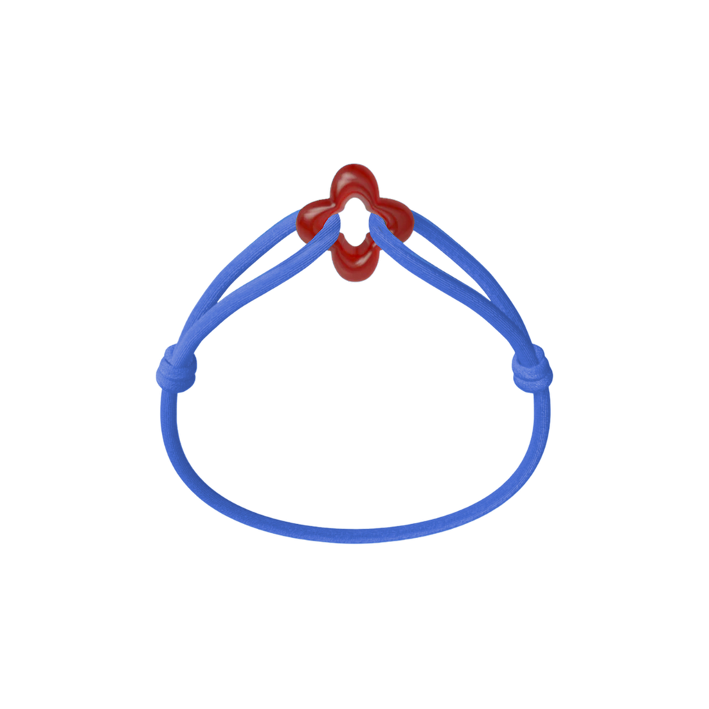 Red Clover Cord Bracelet