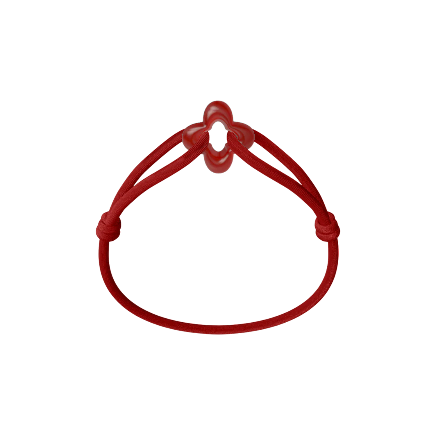 Red Clover Cord Bracelet