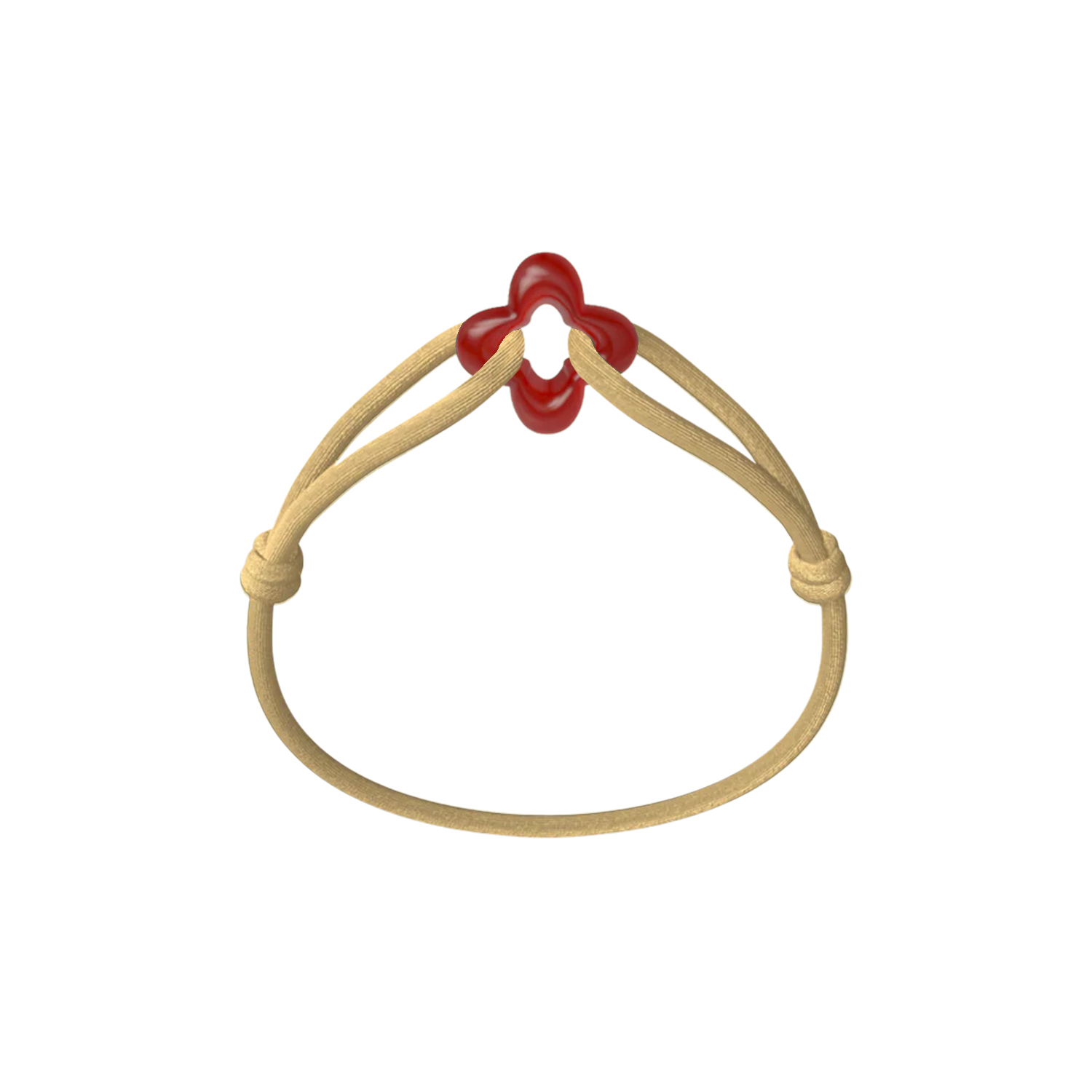 Red Clover Cord Bracelet