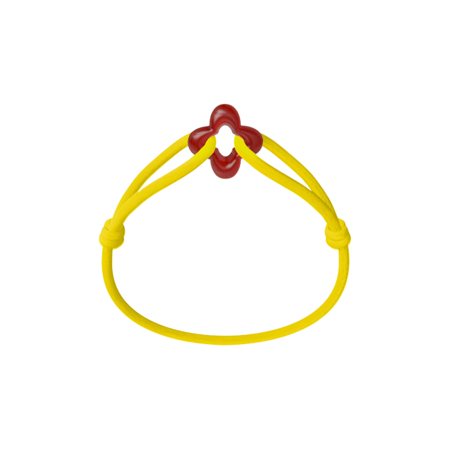 Red Clover Cord Bracelet