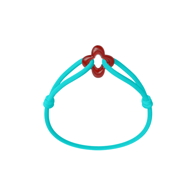 Red Clover Cord Bracelet