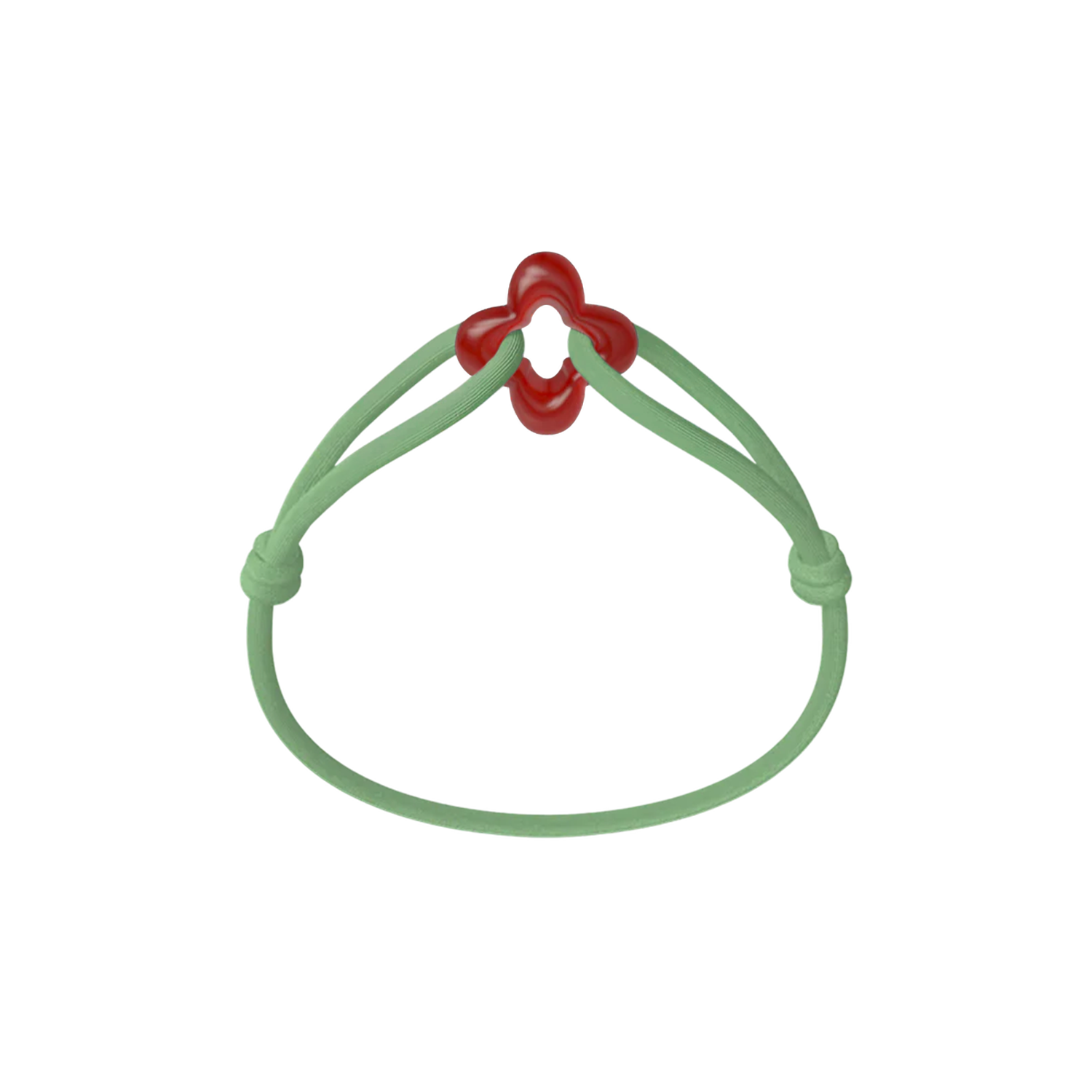Red Clover Cord Bracelet