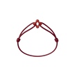 Mini Red Clover Cord Bracelet
