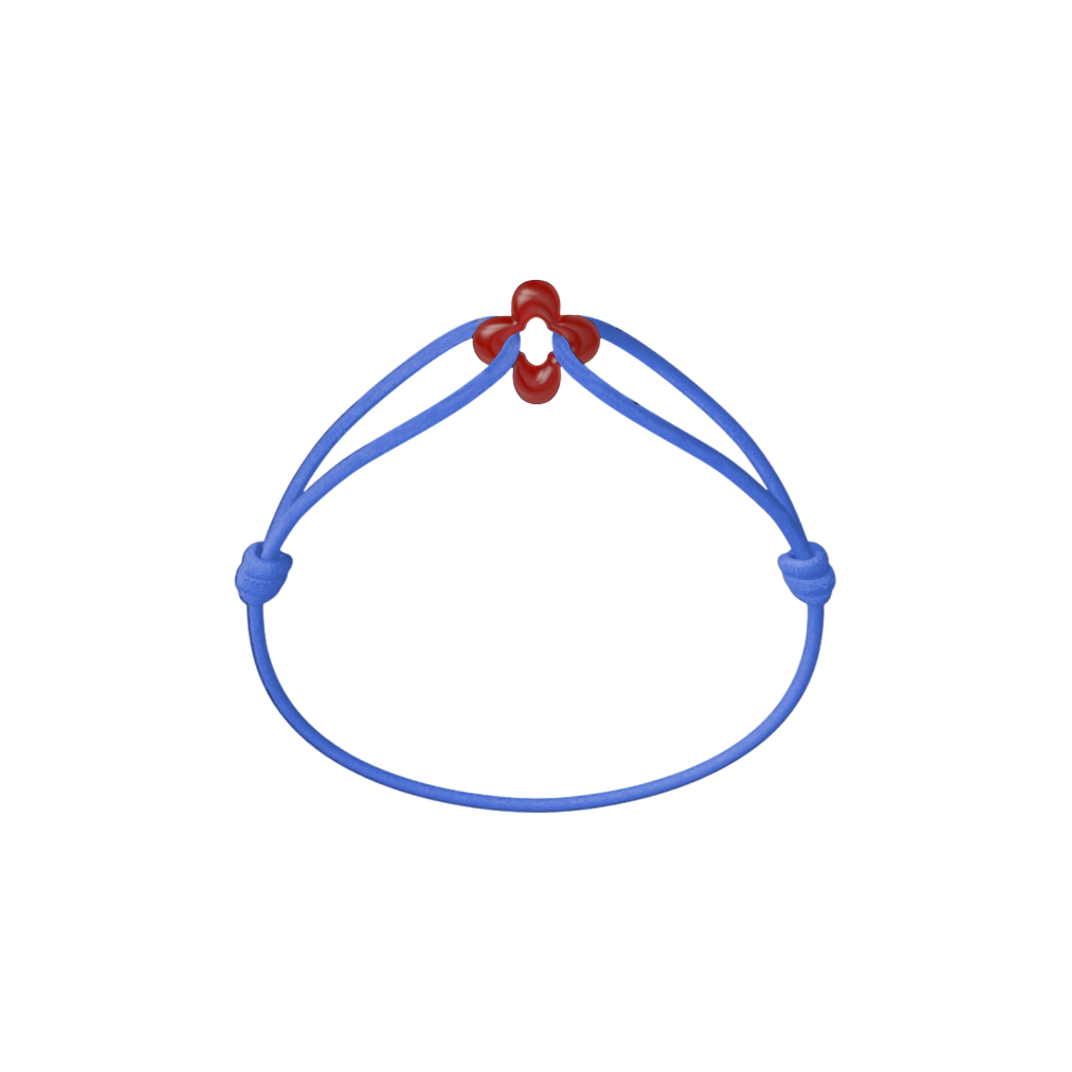 Mini Red Clover Cord Bracelet