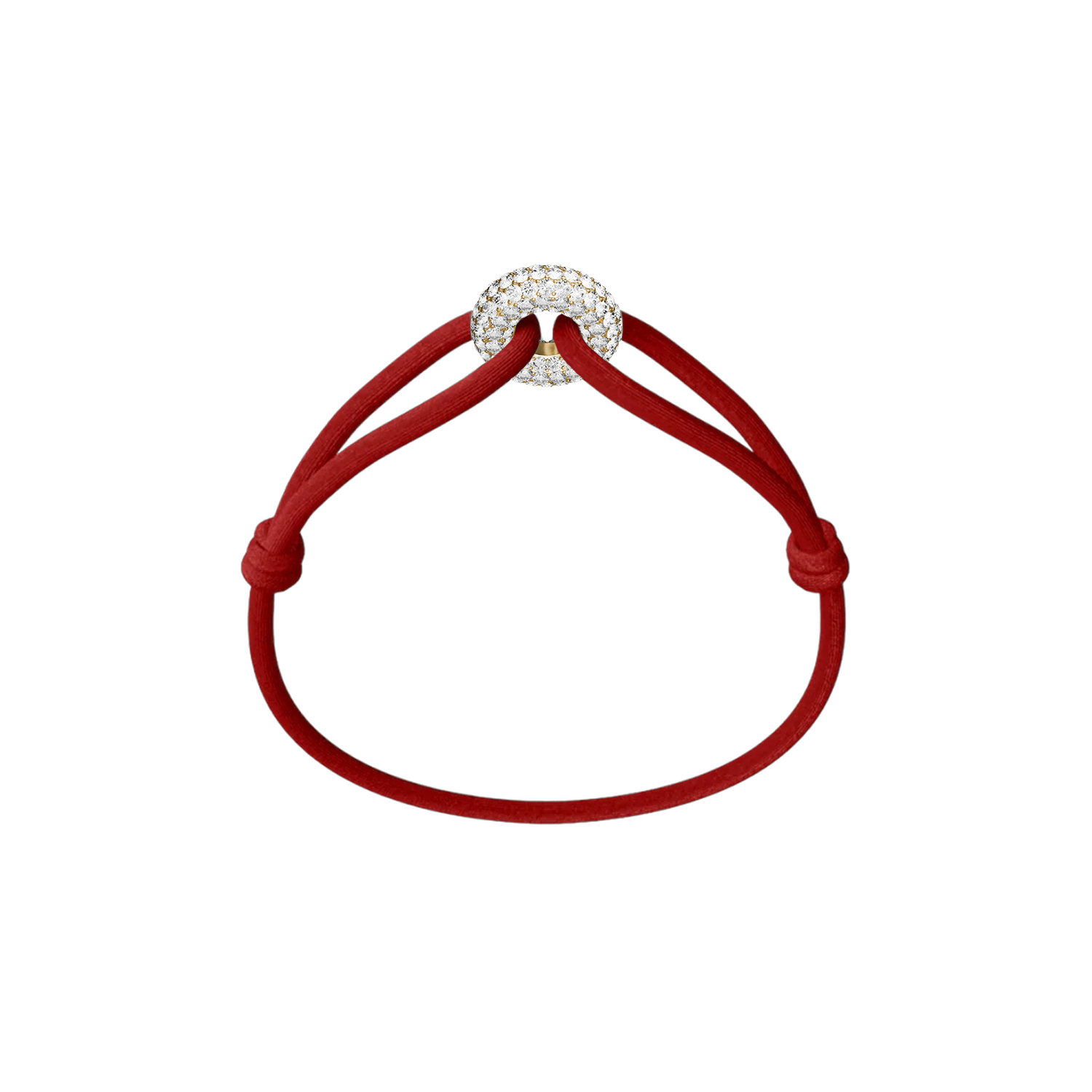 Goldener Soho Pavé Kordelarmband