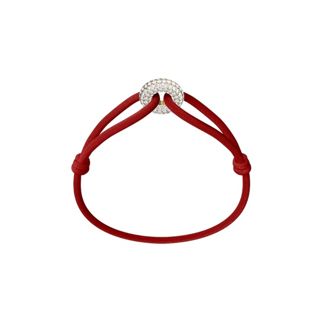 Golden Soho Pavé Cord Bracelet