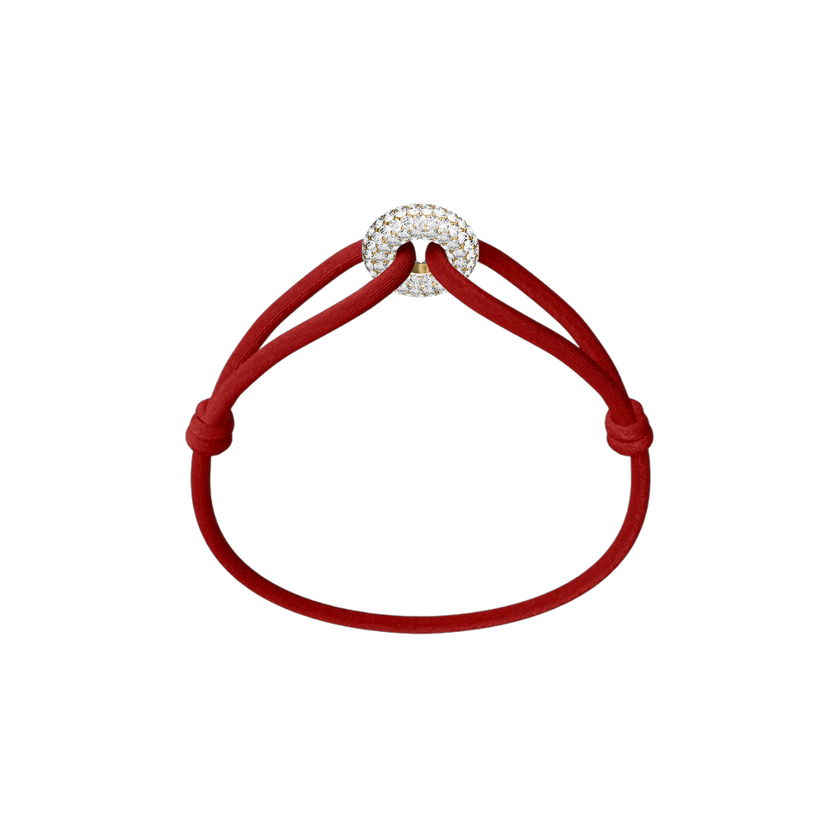 Goldener Soho Pavé Kordelarmband