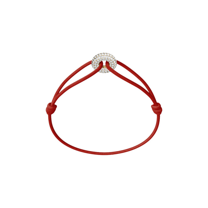Mini Golden Soho Pavé Cord Bracelet