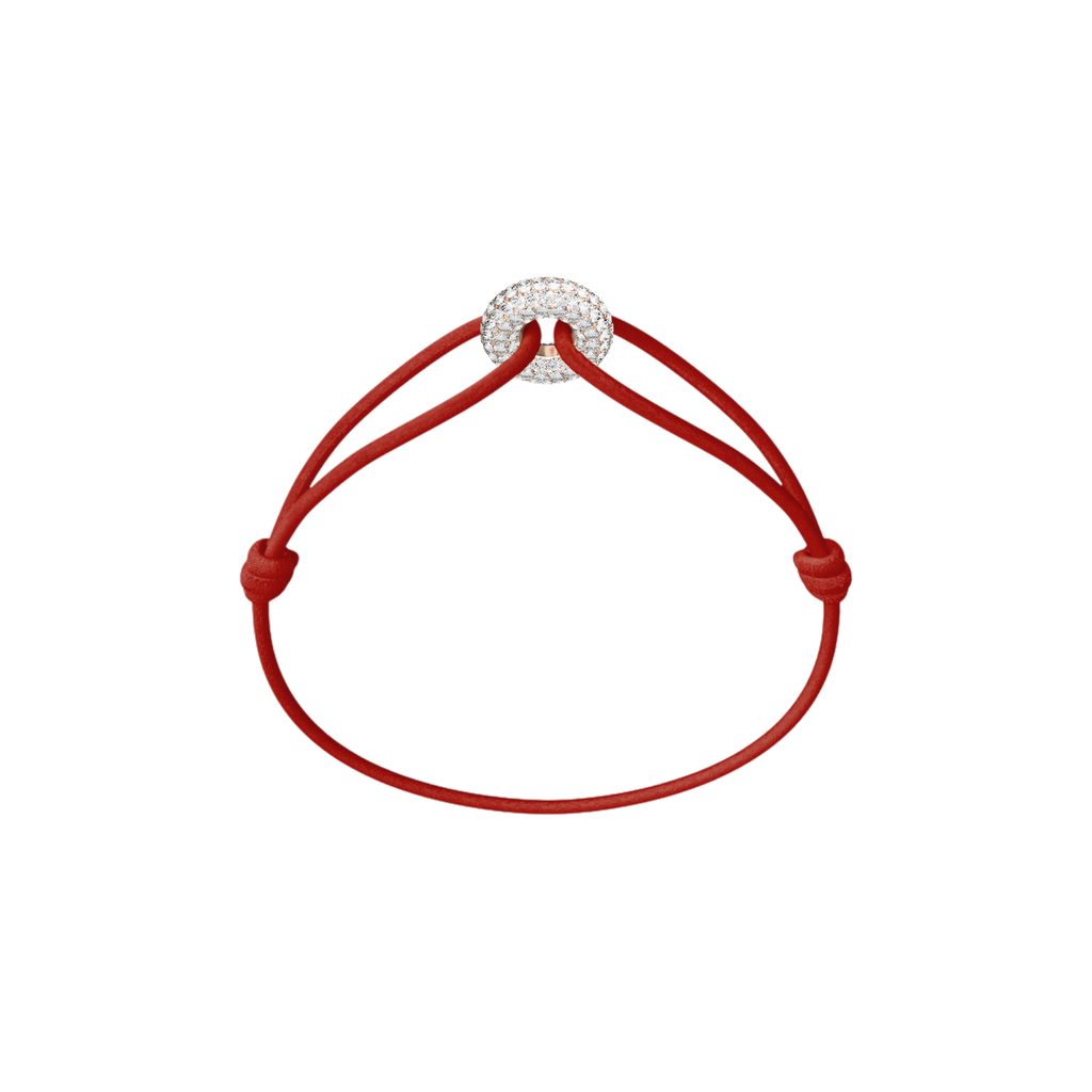 Mini Rose Soho Pavé Cord Bracelet