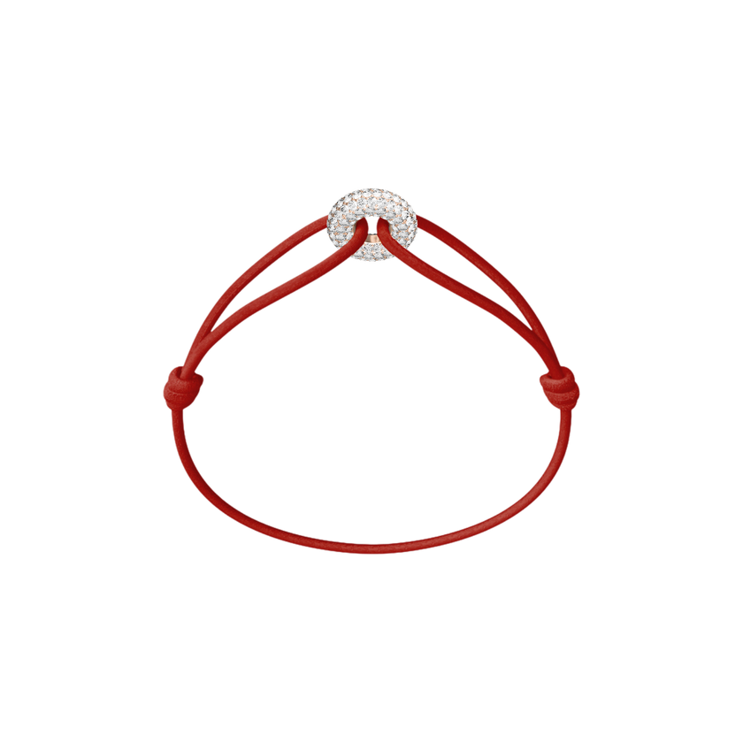 Mini Rose Soho Pavé Cord Bracelet