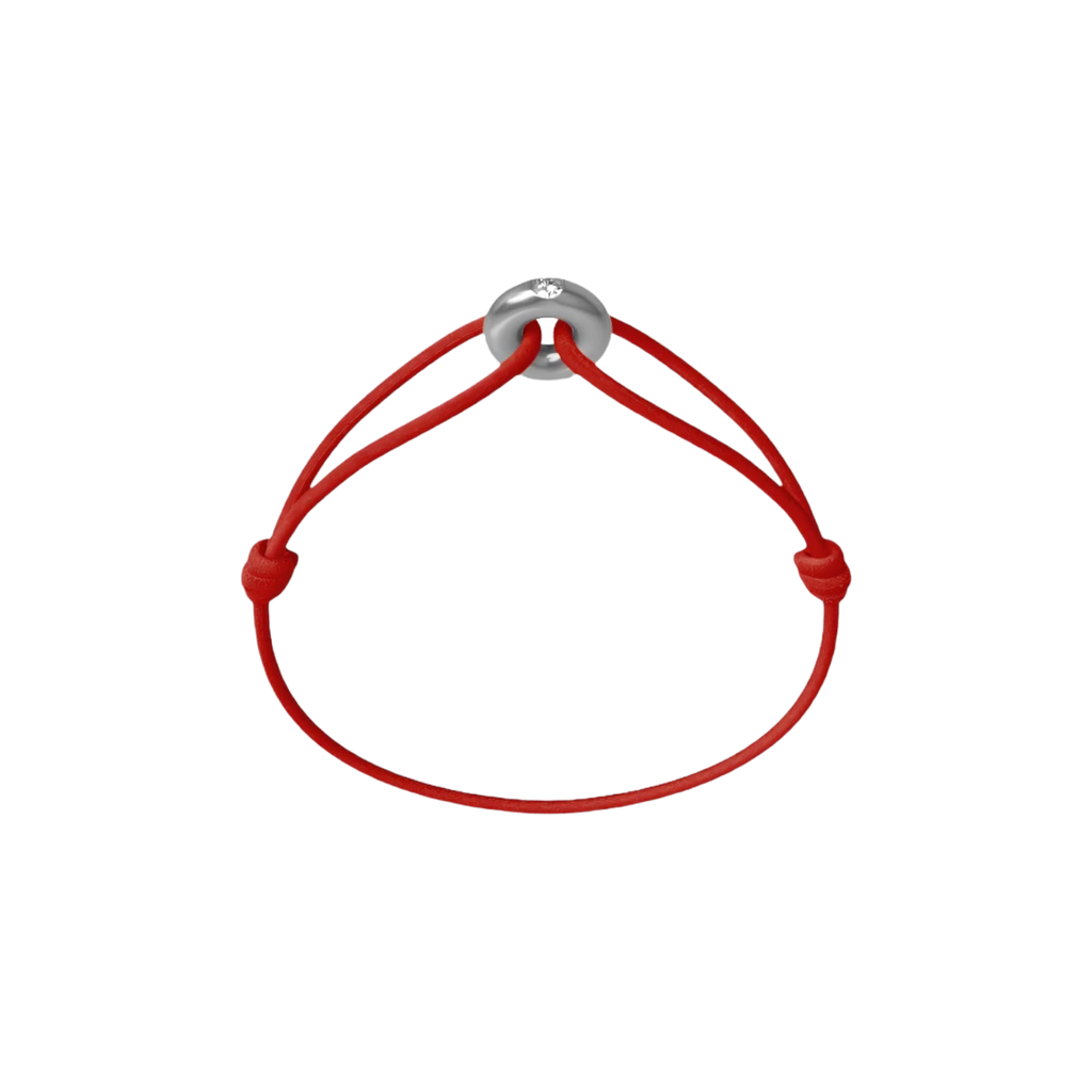 Mini Silver Soho Diamond Cord Bracelet