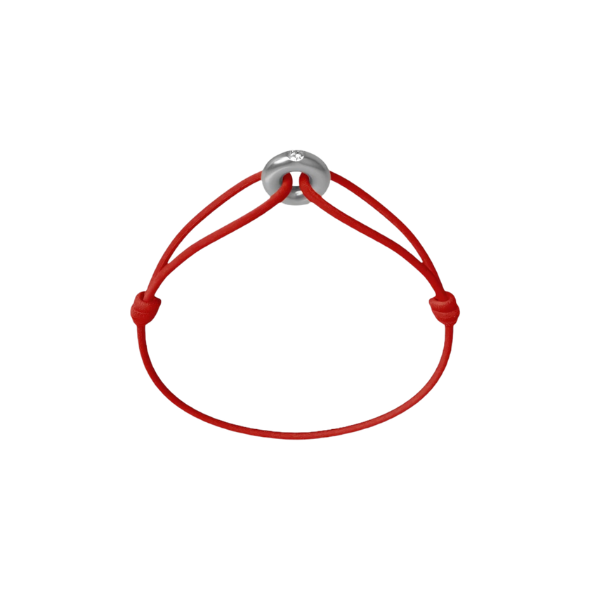 Mini Silver Soho Diamond Cord Bracelet