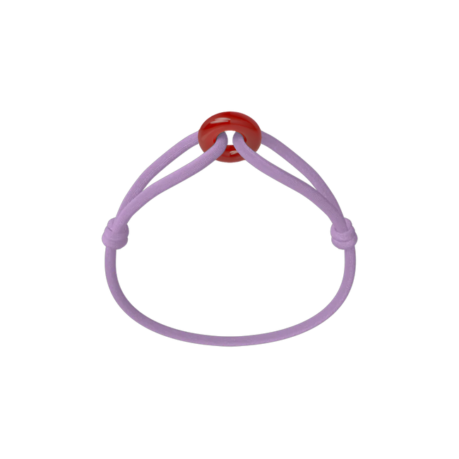 Rotes Soho-Kordelarmband