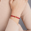 Golden Heart Kordelarmband