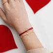Golden Heart Kordelarmband