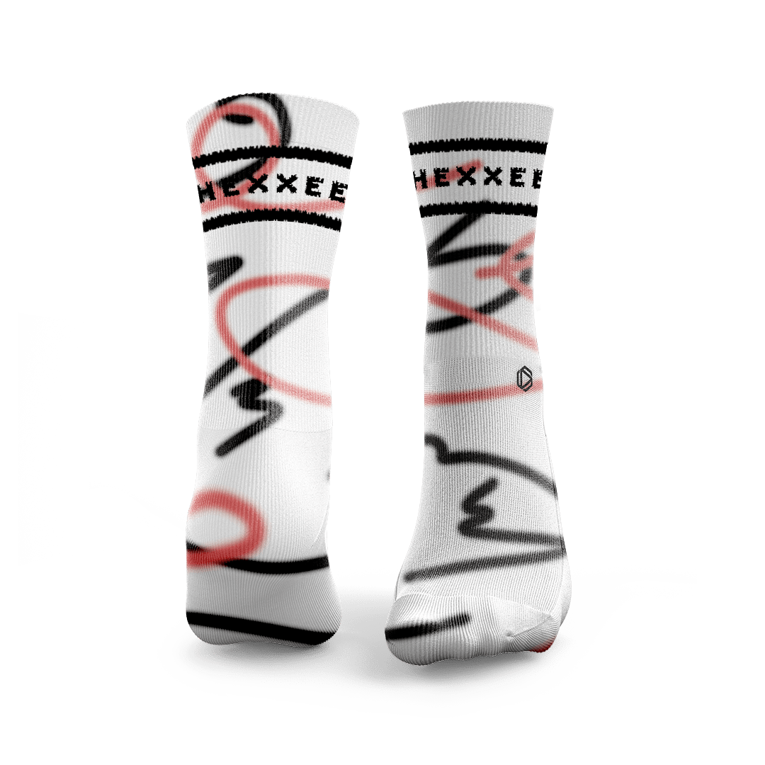 Padel-Socken mit Wellenlinien-Design