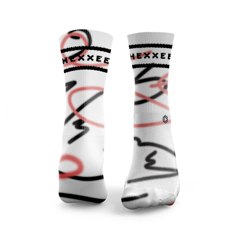 Padel-Socken mit Wellenlinien-Design