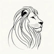 Regal Lion Silhouette Canvas