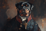 Regal Rottweiler Blanket
