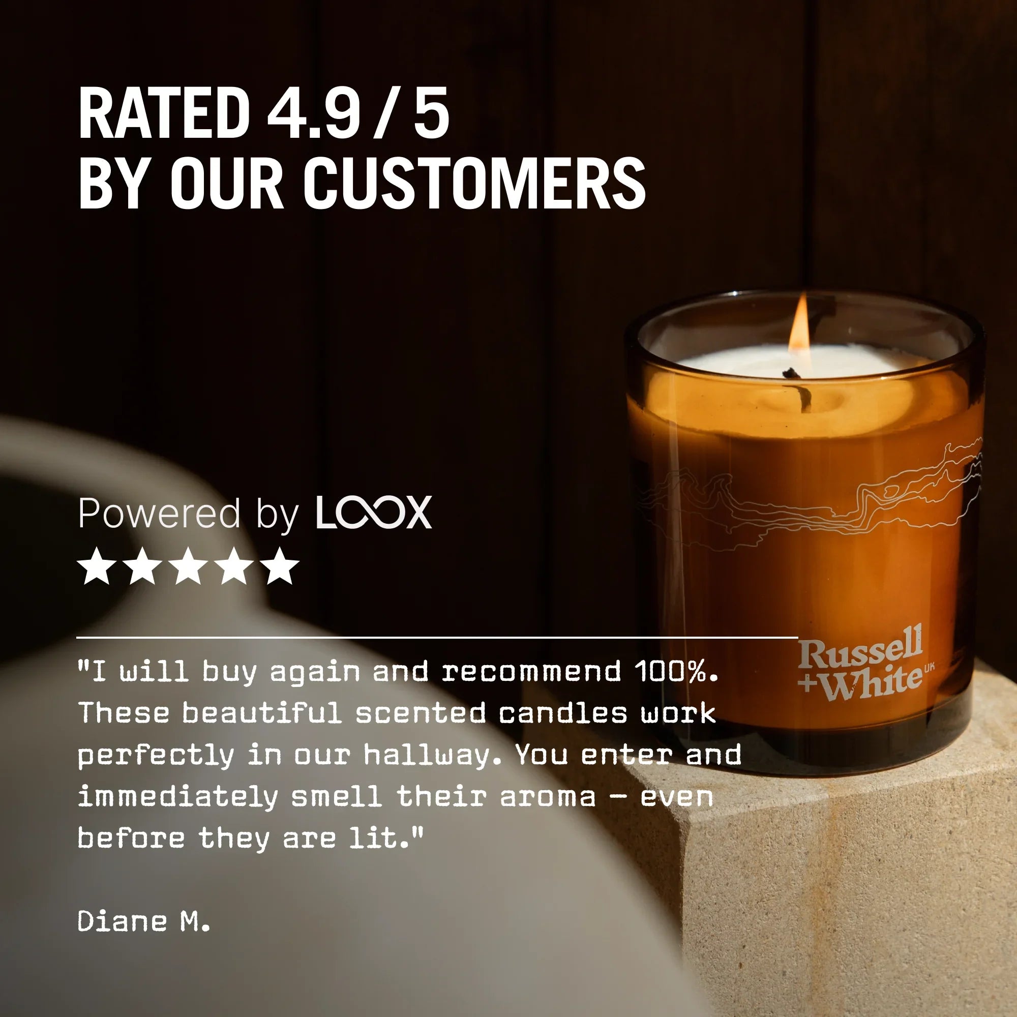 Firenze Leather 250g Scented Soy Candle Refill
