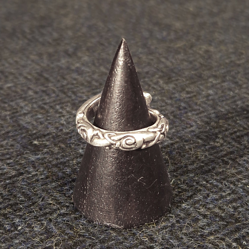 Pewter Adjustable Ringerike Ring